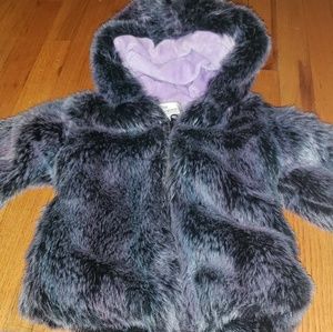 Purple Furry/Fleece Lined Jacket